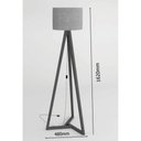 Ver imagem 7 de Luminaria Piso 1.6 Tripe Integra Finger Abajur Cúpula Off White - Ofertamo