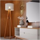 Ver imagem 4 de Luminaria Piso 1.6 Tripe Integra Finger Abajur Cúpula Off White - Ofertamo