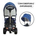 Ver imagem 5 de Mini Quadriciclo Elétrico 6v Infantil com Empurrador e Cobertura para Passeios Azul Importway Bw393