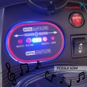 Ver imagem 4 de Mini Quadriciclo Elétrico 6v Infantil com Empurrador e Cobertura para Passeios Azul Importway Bw393