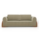 Ver imagem 7 de Sofá Living Bloom 180cm 02 Lugares com Pés de Madeira Bouclê Bege - Desk Design