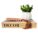 Ver imagem 1 de Livro Caixa que Abre, Vaso Branco Orgânico e Enfeite Colar