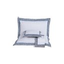Ver imagem 5 de Kit 7 Pçs Cobre Leito Casal Queen Renove Hipercal 400 Fios Dupla Face Bordado: Preto e Verde
