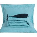Ver imagem 4 de Kit 7 Pçs Cobre Leito Casal Queen Renove Hipercal 400 Fios Dupla Face Bordado: Preto e Verde