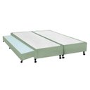 Ver imagem 1 de Cama Box Base c/Auxiliar Queen Poli Tecido Green (158x198x27) - Castor