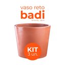 Ver imagem 2 de Kit 3 Vasos Reto Badi Terracota 28 Terrano