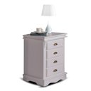 Ver imagem 1 de Mesa de Cabeceira 4 Gavetas Manchester 2044 Linz Móveis - Off White