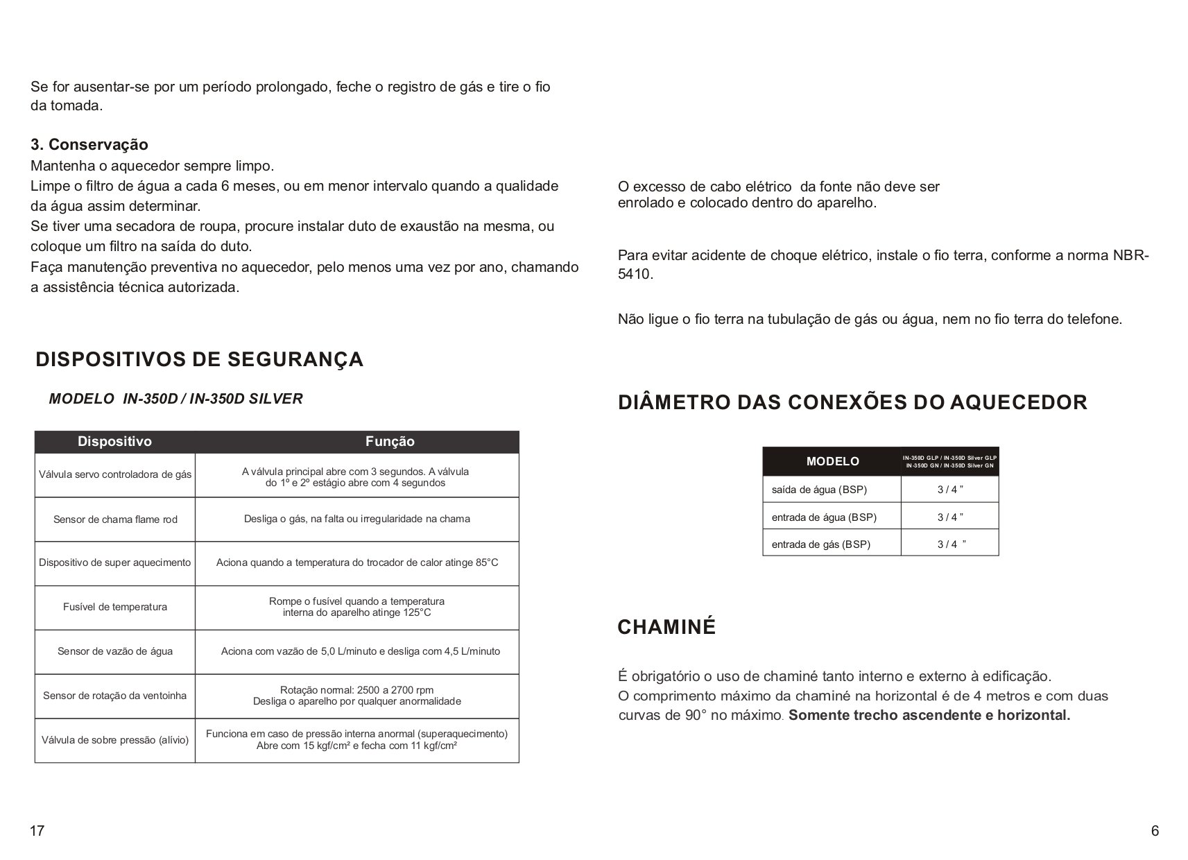 Aquecedor a Gas Mod In 350d Glp Bivolt - Inova - 10