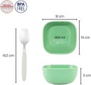 Ver imagem 3 de Kit Jogo Sobremesa Tigela Colher Conjunto Pote Sorvete 12pçs