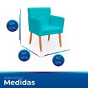 Ver imagem 6 de Poltrona Cadeira para Sala Confortável e Reforçada Carol Suede