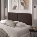 Ver imagem 1 de Painel Cama Box Suspensa Sofhia Marrom 1.40