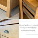 Ver imagem 6 de Cabeceira Queen e 02 Mesas Cabeceira Madeira Maciça Freijo Milani Store
