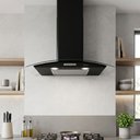 Ver imagem 2 de Coifa de Parede Terim Vidro Curvo Black Duto Slim 75 Cm