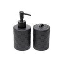 Ver imagem 1 de Cj 2 Pecas para Banheiro de Ceramica Chess Preto