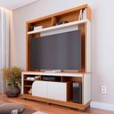 Ver imagem 4 de Home Estante Belaya Sala para Tv de até 65 Polegadas Freijo-off White Matte Freijo-off White Matte