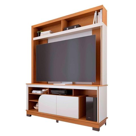 Home Estante Belaya Sala para Tv de até 65 Polegadas Freijo-off White Matte Freijo-off White Matte