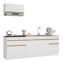 Ver imagem 2 de Armário De Cozinha Compacta 220cm Multimóveis Branco/dourado