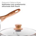 Ver imagem 5 de Panela Antiaderente Cerâmica Ceramic Life Gris Cinza 18cm - Brinox