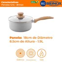 Ver imagem 6 de Panela Antiaderente Cerâmica Ceramic Life Gris Cinza 18cm - Brinox