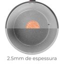 Ver imagem 3 de Panela Antiaderente Cerâmica Ceramic Life Gris Cinza 18cm - Brinox
