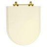Assento Sanitário Poliéster Carrara Creme para Vaso Deca - 1
