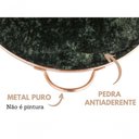 Ver imagem 3 de Forma de Pedra Sabão para Pizza 42 Cm Alças de Cobre Curada