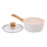 Panela Aluminio Cerâmica Indução Antiaderente 16cm Mimo Style Marmol Cook 1,3 Litros com Tampa de Vi - 5