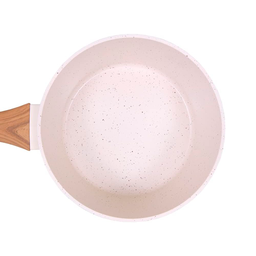 Panela Aluminio Cerâmica Indução Antiaderente 16cm Mimo Style Marmol Cook 1,3 Litros com Tampa de Vi - 6