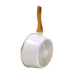 Panela Aluminio Cerâmica Indução Antiaderente 16cm Mimo Style Marmol Cook 1,3 Litros com Tampa de Vi - 7