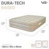 Colchão Inflável Casal Queen Dura Tech Elevado com Bomba Lítio Usb Vg Plus Bege - 2