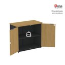 Ver imagem 6 de Armário Baixo para Escritório P25 com 2 Portas Cinza/Samba/Preto