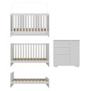 Ver imagem 6 de Quarto Infantil com Berço 3 em 1 e Cômoda Algodão Doce Multimóveis Mp4249