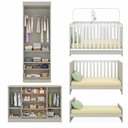 Ver imagem 5 de Quarto de Bebê Completo com Berço Americano 3 em 1 Encanto Multimóveis MP4593 Off White