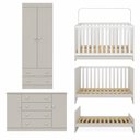 Ver imagem 7 de Quarto de Bebê Completo com Berço Americano 3 em 1 Encanto Multimóveis MP4593 Off White