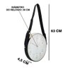 Relógio De Parede Alça De Couro Preto Moldura Prata 30 Cm - 6