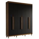 Ver imagem 3 de Guarda-Roupa Casal com Pés 6 Portas Batentes Saturno Madesa