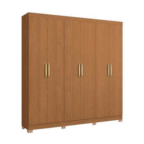 Guarda-Roupa Roupeiro 6 Portas 2 Gavetas 230cm Kappesberg