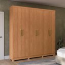 Ver imagem 6 de Guarda-Roupa Roupeiro 6 Portas 2 Gavetas 230cm Kappesberg