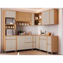 Ver imagem 4 de Paneleiro Cozinha Modulado Condessa 3PTAS 1GAV 70cm Greige Nesher