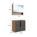Ver imagem 4 de Gabinete de Banheiro Suspenso 80cm com Espelheira Lara sem C