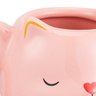Caneca gato rosa fofo xícara 3D de gatinho fofinho cerâmica - 4