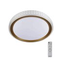 Ver imagem 1 de Plafon Led Kenle Dourado 50cm 3 Tons Com Controle Remoto Nordecor