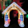 Arco de Natal Inflavel Grande Enfeite Portal Natalina Casa Shopping Luz Iluminação Loja Festa Jardim - 5