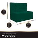 Ver imagem 7 de Canto Alemão Confortável para Apartamento Cozinha e Restaurantes Suede Verde