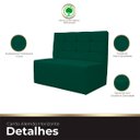 Ver mais imagens de Canto Alemão Confortável para Apartamento Cozinha e Restaurantes Suede Verde