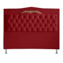Ver imagem 1 de Cabeceira de Cama Box Madri Casal 140 Cm Suede Vermelho Ec Móveis