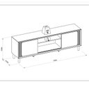 Ver imagem 3 de Rack Belém para TV de até 75" Linea Brasil