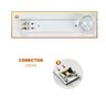 Kit 3 Barra De Led Compativel LG 32ln536b 32ln536b 32ln536b - 3
