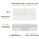 Ver imagem 7 de Rack Com Painel Tv 65" Flórida Multimóveis V3059 Branco Branco