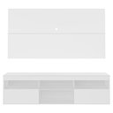 Ver imagem 3 de Rack Com Painel Tv 65" Flórida Multimóveis V3059 Branco Branco